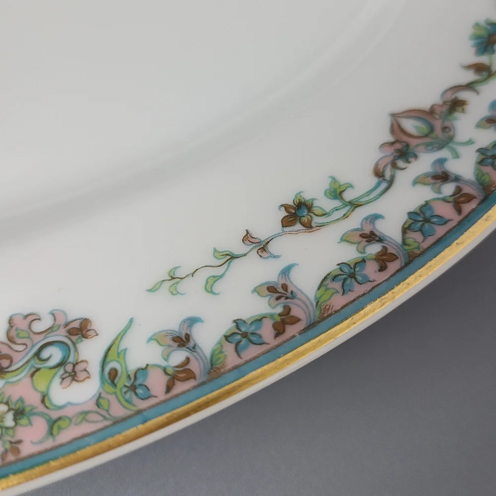 Haviland & Co. Limoges Vintage Floral Trim Very Large Serving Platter